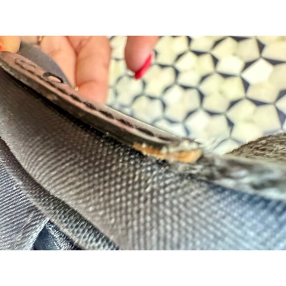 Ralph Lauren Black Messenger Bag With Gold Crest Logo - Shoulder Crossbody - Picture 13 of 16